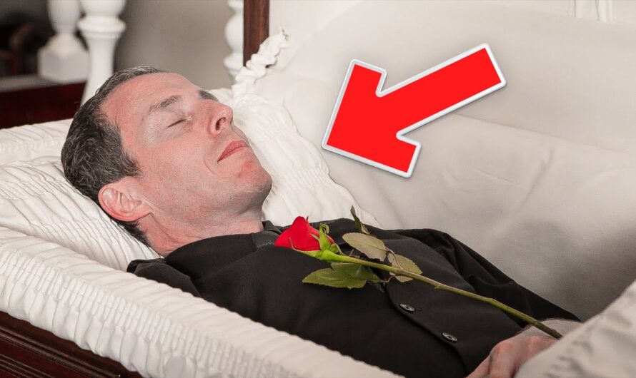 She said goodbye to her husband forever, but opening the coffin immediately stopped the ceremony